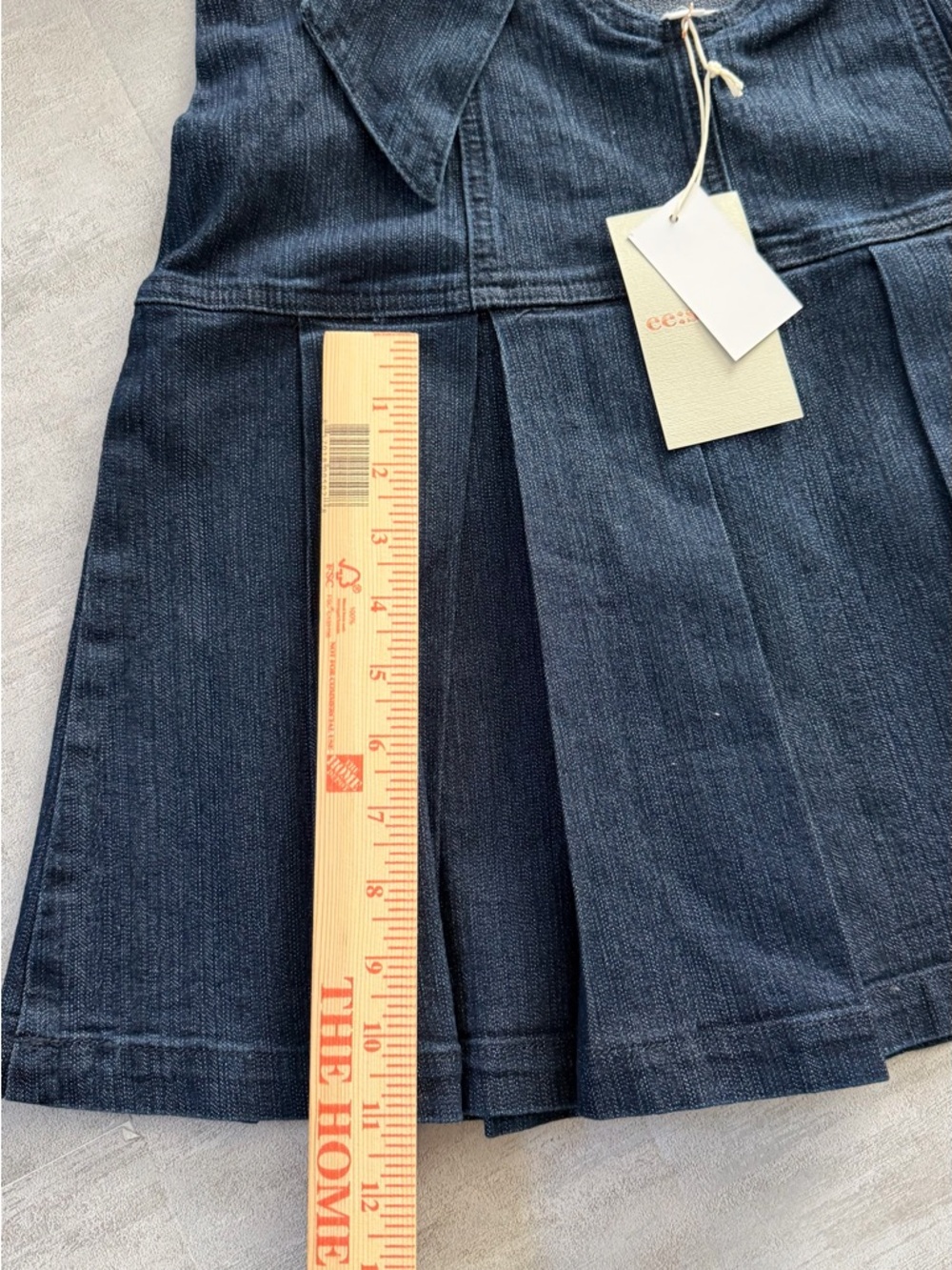 ee:some Denim Open‑Back Bow Dress – Medium - Picture 7 of 9